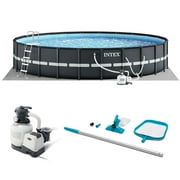 Intex Ultra XTR 18' x 52" Above Ground Pool Set and Maintenance Accessories