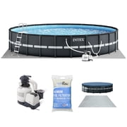 Intex Ultra XTR Frame 24'x52" Above Ground Pool Set w/ 2 Pack OptiFlow Premium Filter Sand