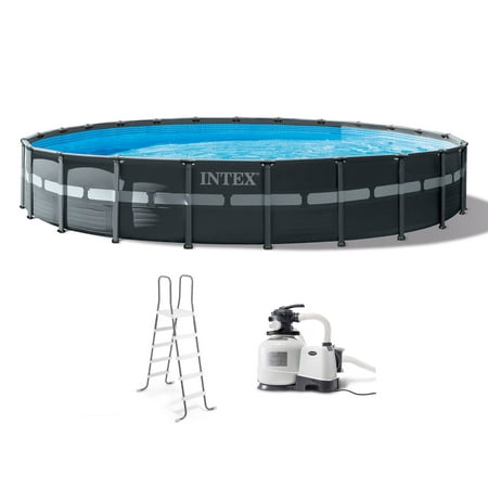 Intex Ultra XTR Frame 24'x52" Round Above Ground Outdoor Swimming Pool Set
