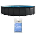 thumbnail image 1 of Intex Ultra XTR Frame 26'x52" Above Ground Pool Set w/ 2 Pack OptiFlow Premium Filter Sand, 1 of 10