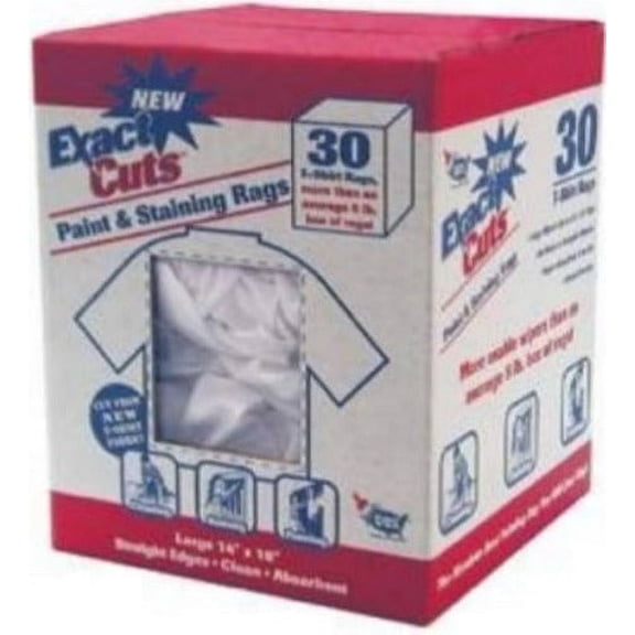 Intex W-30005 30-Count Box Of 14" x 16" Paint & Stain Rags - Quantity of 1