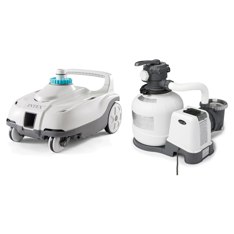 intex お得2個セット Intex ZX100 Above-Ground Auto Pressure Side Pool Cleaner & Sand
