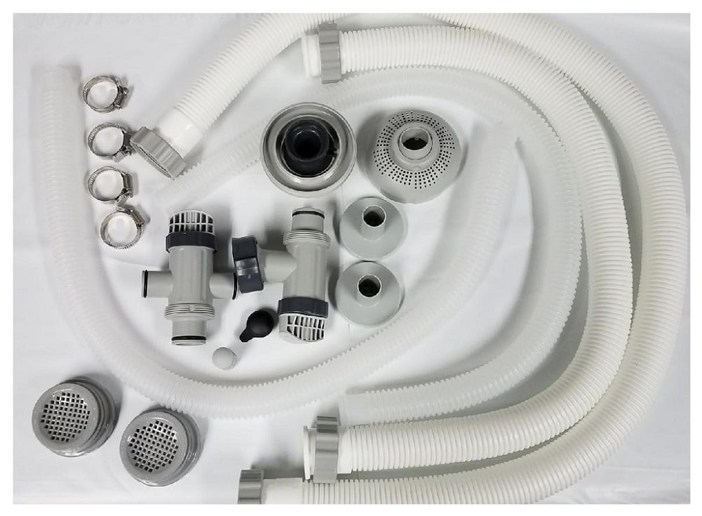 Intex pool accessory kit with pump hoses, plunger valves, jet nozzle