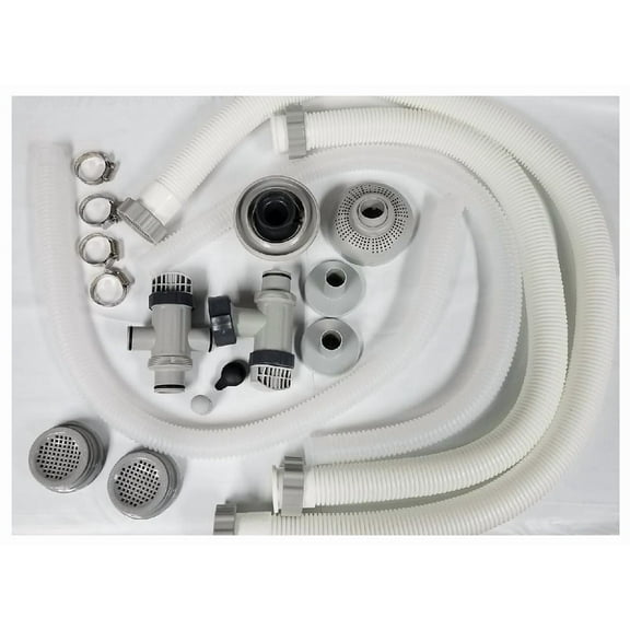 Intex pool accessory kit with pump hoses, plunger valves, jet nozzle and Small strainer set