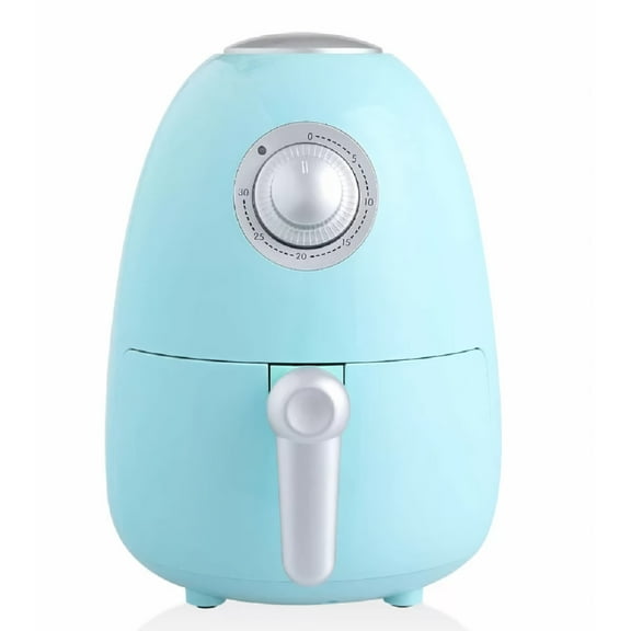 Intexca 2L Compact Air Fryer, Dual Knob Control, Non-Stick Basket, Auto Shut-Off - AF-12