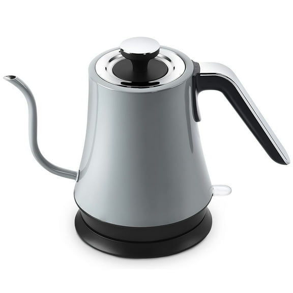 Intexca Gooseneck Electric Kettle, 1000W Stainless Steel, Auto Shut-Off, Boil-Dry Protection