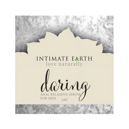Intimate Earth Daring Serum, Anal Personal Lubricant with Organic Clove, Goji Berry, and Aloe, 3ml