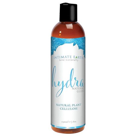 Intimate Earth Hydra Natural Water Based Personal Lubricant, Paraben-Free with Plant Cellulose, 8 oz