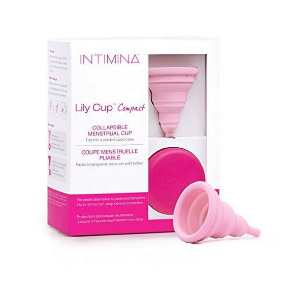 Intimina Lily Compact Size Small Menstrual with Flat-fold Compact Design