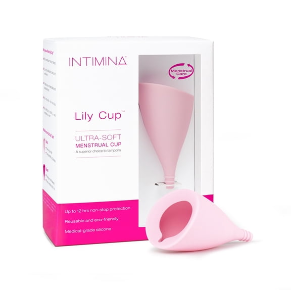 Intimina Lily Cup - Thin Menstrual Cup, Period Cup, Disposable Menstrual Cups with Up to 8 Hours Use (Size A)