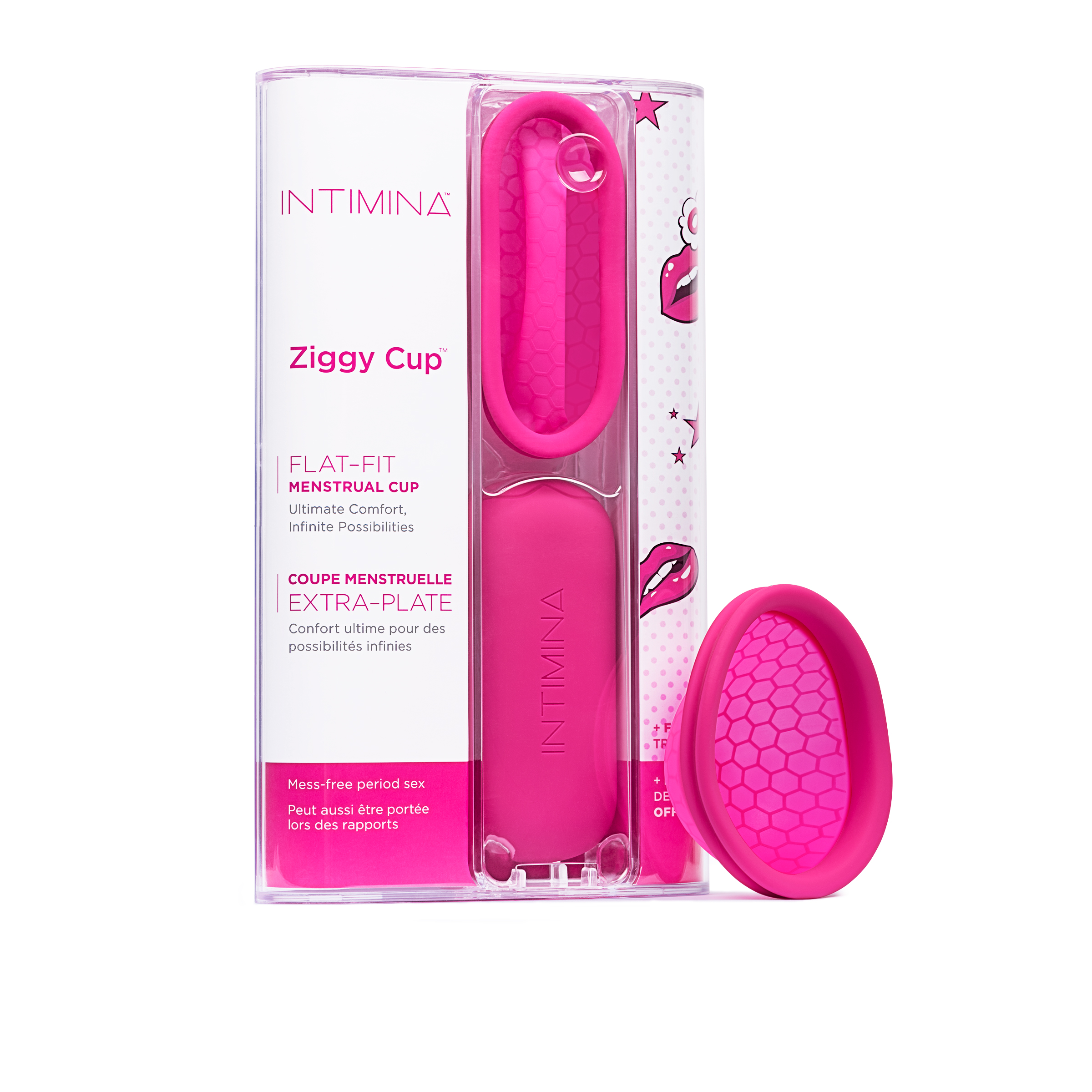 Intimina Ziggy Cup Flat-fit Reusable Menstrual Cup - image 1 of 2