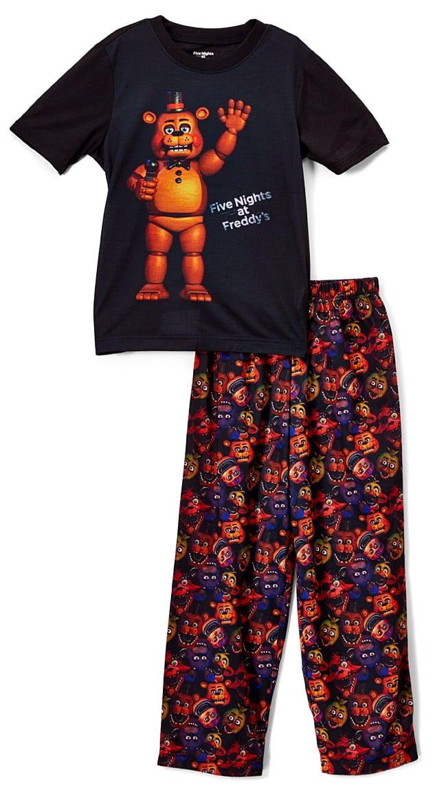 Intimo Big Boys Five Nights Freddy Fazbear Pajama Set 14 3904