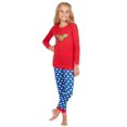 thumbnail image 1 of Intimo Girls' Wonder Woman Glitter Logo Pajama Set, 1 of 4