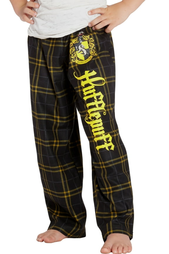 Intimo Harry Potter Boys' Hogwarts Houses Plaid Lounge Sleep Pajama Pants - Gryffindor Slytherin Hufflepuff Ravenclaw