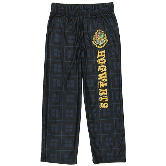 Intimo Harry Potter Boys' Hogwarts Houses Plaid Lounge Sleep Pajama Pants - Gryffindor Slytherin Hufflepuff Ravenclaw