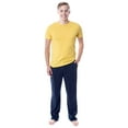 thumbnail image 1 of Intimo Men's 2 Piece Pajama Set Cotton/Poly Blend Jersey Knit Lounge Pants With Soft T-Shirt Top, 1 of 4