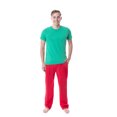 thumbnail image 1 of Intimo Men's 2 Piece Pajama Set Cotton/Poly Blend Jersey Knit Lounge Pants With Soft T-Shirt Top, 1 of 4
