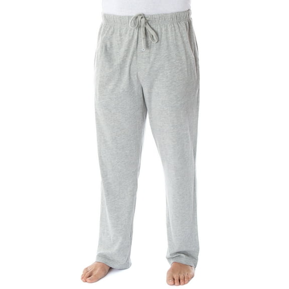 Intimo Men's 2 Piece Pajama Set Cotton/Poly Blend Jersey Knit Lounge Pants With Soft T-Shirt Top