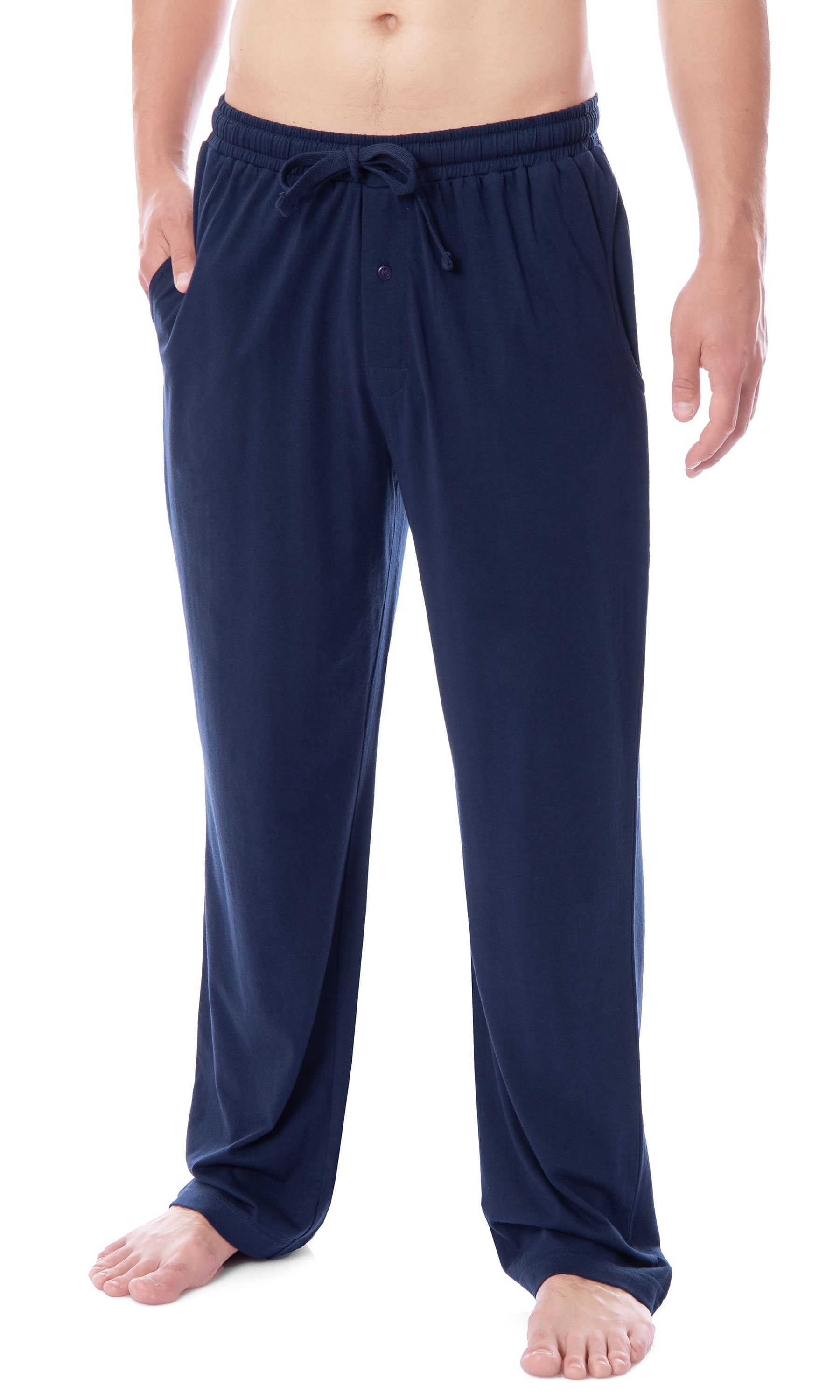 Intimo Men s Cotton Poly Blend Jersey Knit Lounge Pants Pajama Pants Walmart