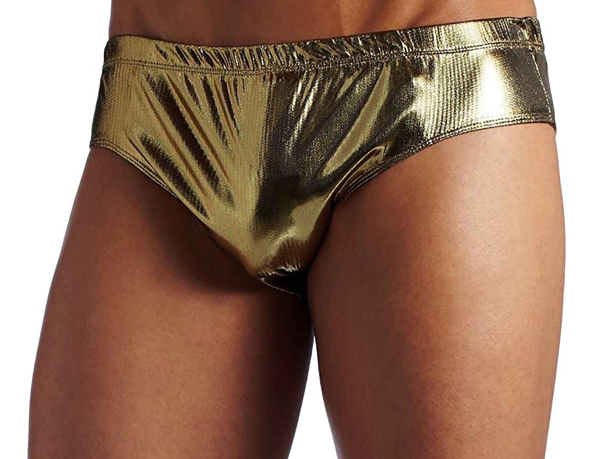 Intimo Men's Liquid Metallic Bikini Brief Underwear