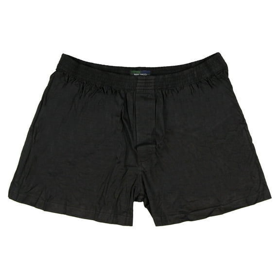 Intimo Mens Black Solid Boxer Briefs