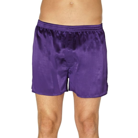 Intimo Mens' Classic Silk Boxer Shorts Lounge Sleepwear