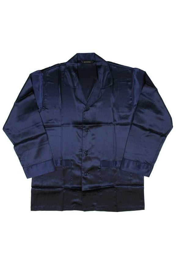 Intimo Mens Custom Silk Pajama Top Sleep Night Shirt