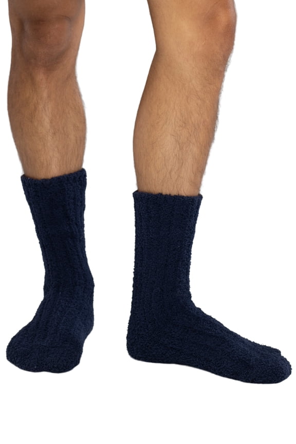 Intimo Mens' Knit Wool Blend Lounge Socks Sleepwear Loungewear Outerwear (Size 10-13)