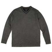 Intimo Mens Soft 52% Polyester / 48% Rayon Knit L/S V-Neck Top Shirt