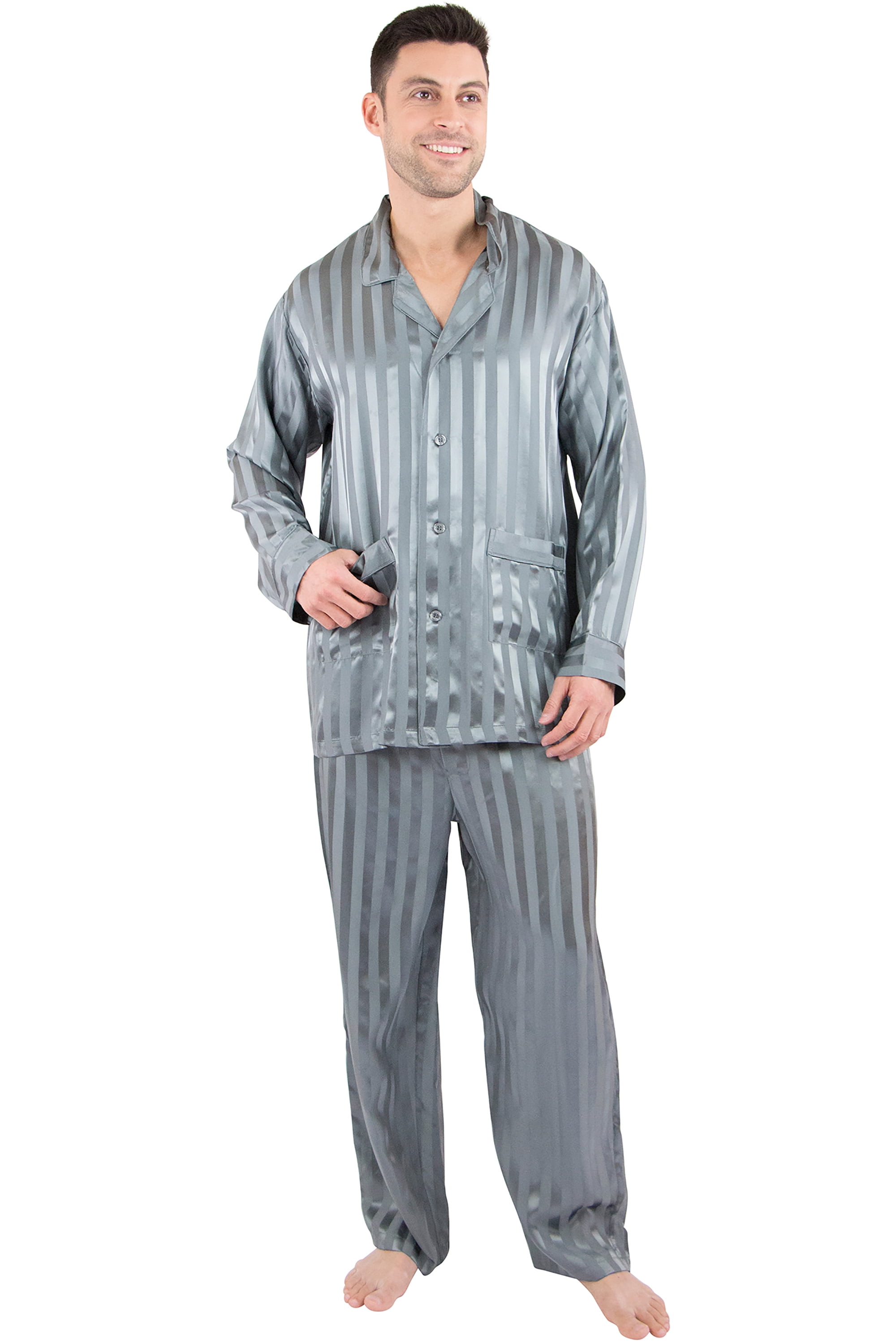 jacquard silk pajama shirt