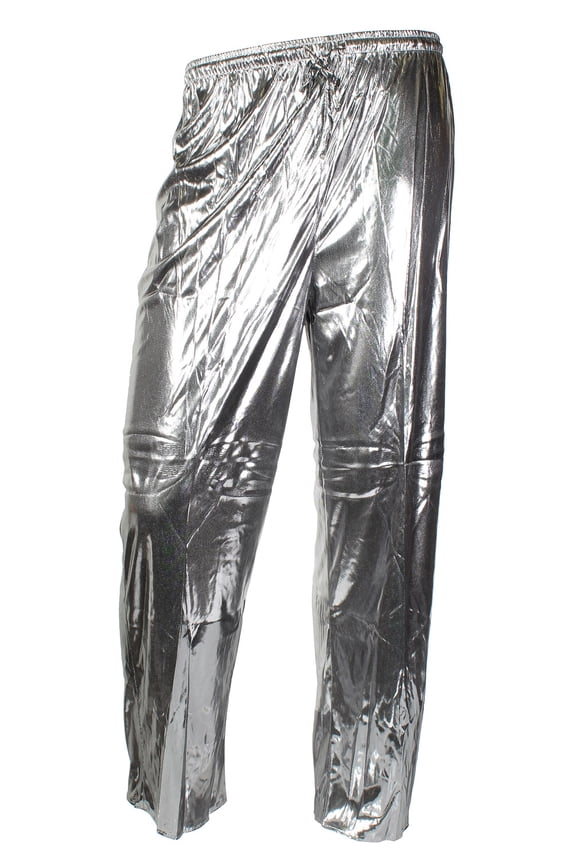 INTIMO Adult Metallic Solid Silver Pajama Pant Loungewear Sleepwear For Men Women