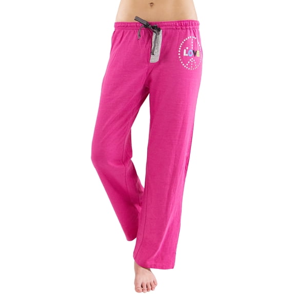 Intimo Women's Printed Cotton Knit Sleep and Lounge Pants