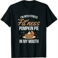 thumbnail image 1 of Into Fitness Pumpkin Pie Into My Mouth Funny Thanksgiving V-Neck Womens T-Shirt Black 3XL, 1 of 5
