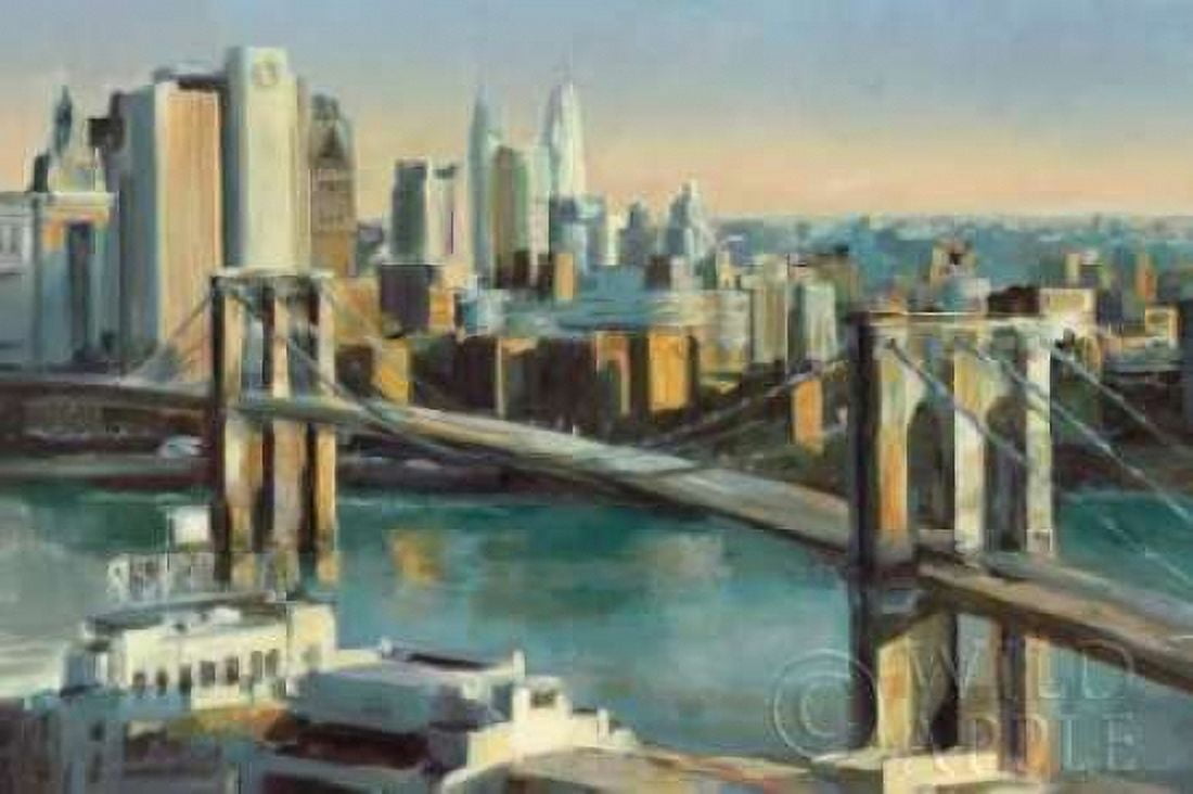 Into Manhattan 36c24 Canvas Art - Marilyn Hageman (12 x 18)