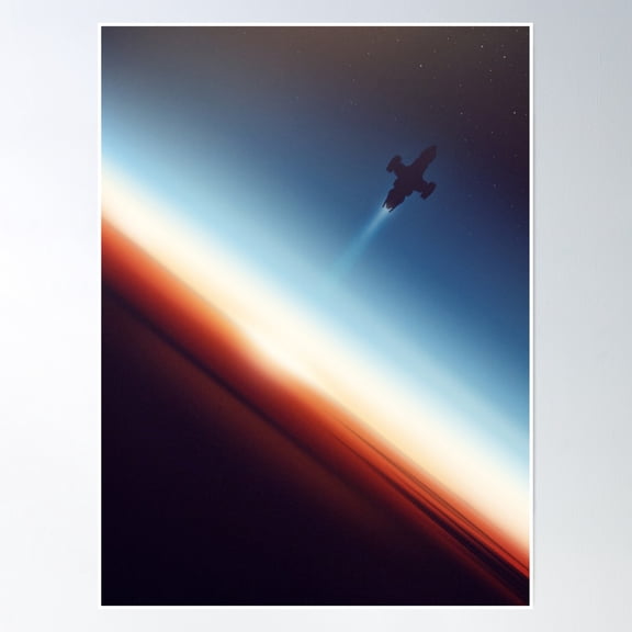 Into Space Poster Wall Art, Modern Wall Decor, 24x36 UNFRAMED