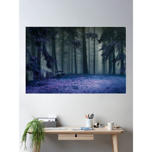 Into The Forests Poster Wall Art, Modern Wall Decor For Living Room Bedroom, 8x12 UNFRAMED