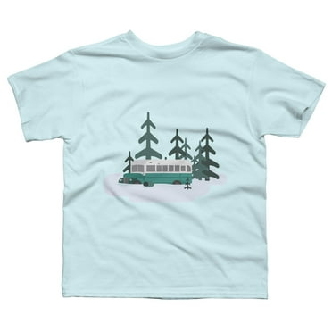 Into The Wild Boys Light Blue Graphic Tee - Design By Humans  L