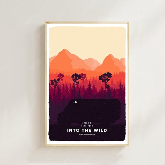 Into The Wild Movie Poster Art Printing, Home Decor, Art Poster Unframed for Gift, Vintage Film Art, Art Poster Unframed