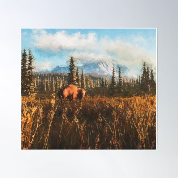 Into The Wild Poster Wall Art, Modern Wall Decor, 16x16 UNFRAMED