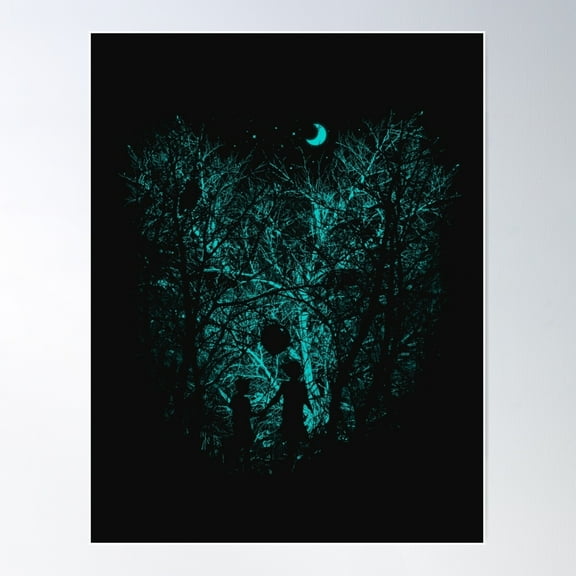 Into The Woods Poster Wall Art, Modern Wall Decor For Living Room Bedroom, 12x18 UNFRAMED