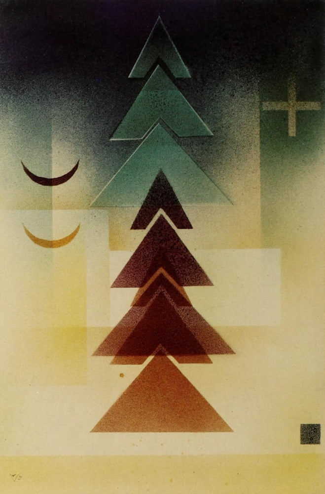 Into the Dark 1928 Canvas Art - Wassily Kandinsky (18 x 24)