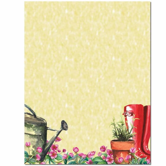 Into the Garden Letterhead Laser & Inkjet Printer Paper, 100 Sheet Pack