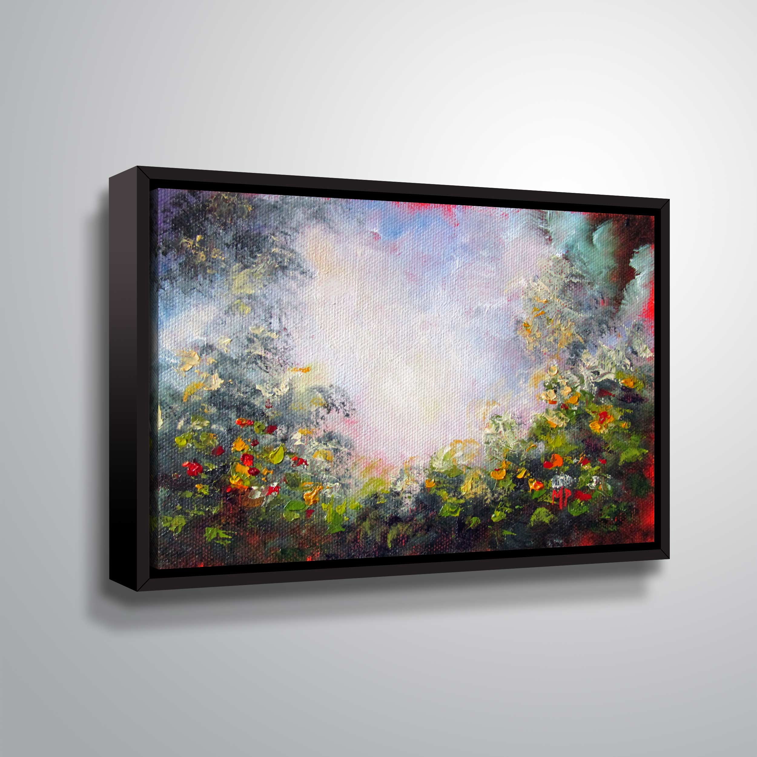 Into the Light Gallery Wrapped Floater-framed Canvas by Marina Petro