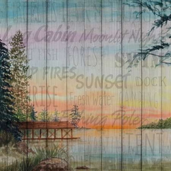 Into the Woods Words II Canvas Art - Linda Baliko (24 x 24)