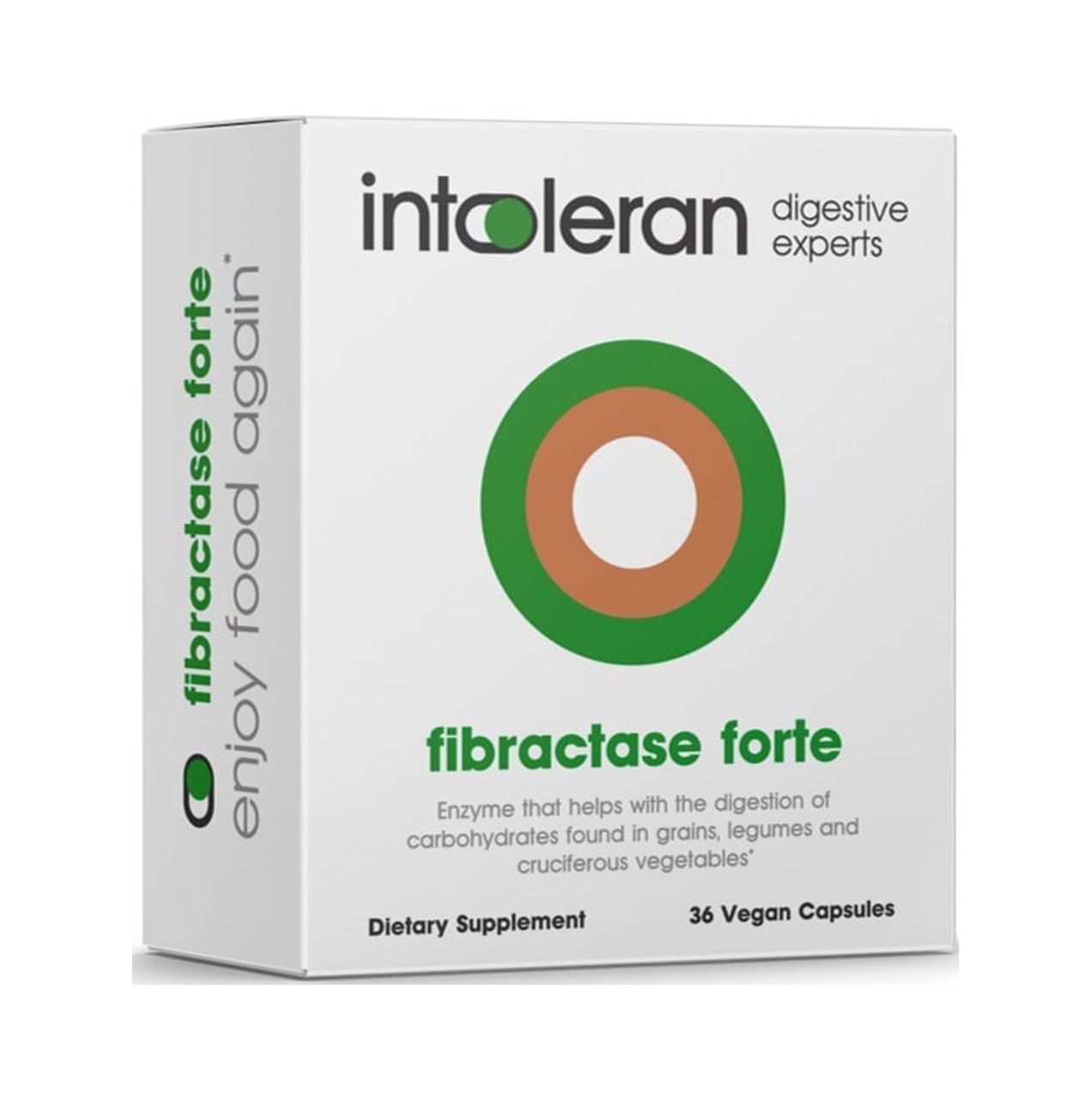 Intoleran Fibractase Forte for Fructans and Galactans Intolerance, Enzymes Helping with the