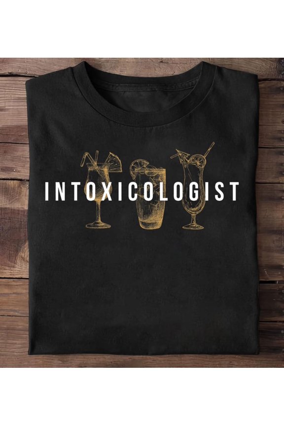 Intoxicologist Bartender T-Shirt: Bar Pub Owner Tee