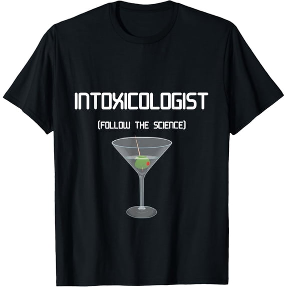 Intoxicologist The Science Of Intoxicology and Mixology T-ShirtMen and women, Black T-shirt, size: Extra large