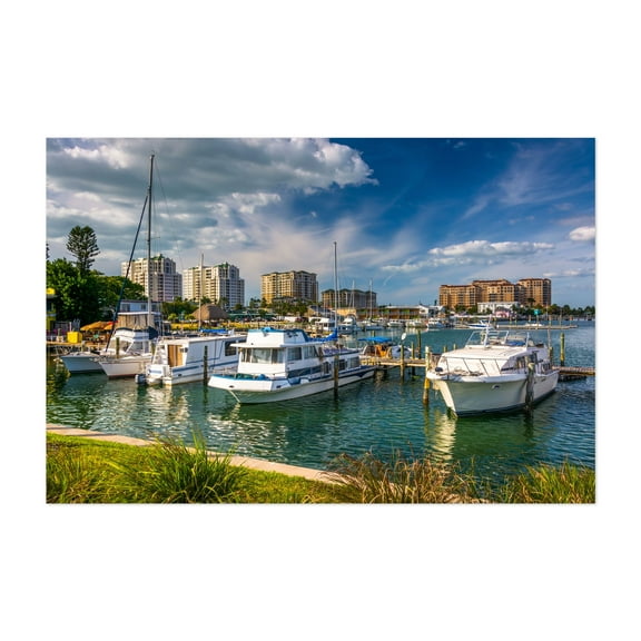 Intracoastal Waterway - Clearwater Beach Florida Photography Unframed Wall Art Print 24 x 36 inches