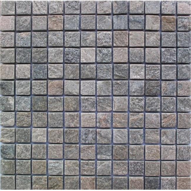 Gray Natural Stone 1'' x 1'' Mosaic Tile Sheet
