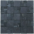 thumbnail image 1 of Intrend Tile 2 x 2 in. Alternate Pattern Mosaic, Multicolor, Black Slate, Tiles, 1 of 1